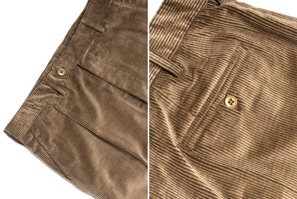 American-Trench's-Relaxed-Pleated-Cords-Are-Made-By-Hertling-Trouser-Company-tan-detailed