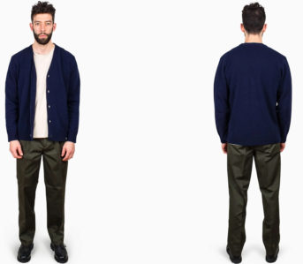 Bolster-Your-Office-Fits-With-Norse-Projects'-Gabardine-Christopher-Pants-model-front-back