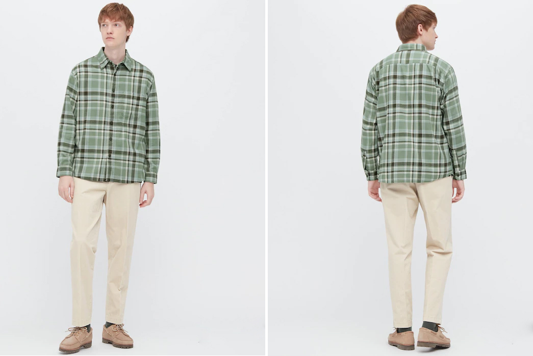 Check-Flannels---Five-Plus-One-5)-Uniqlo-Flannel-Checked-Long-Sleeve-Shirt-in-Green