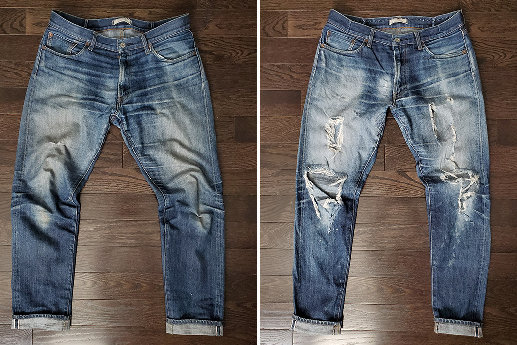 Fade-Friday---Uniqlo-Regular-Fit-Selvedge-(7-Years,-15-Washes)-fronts