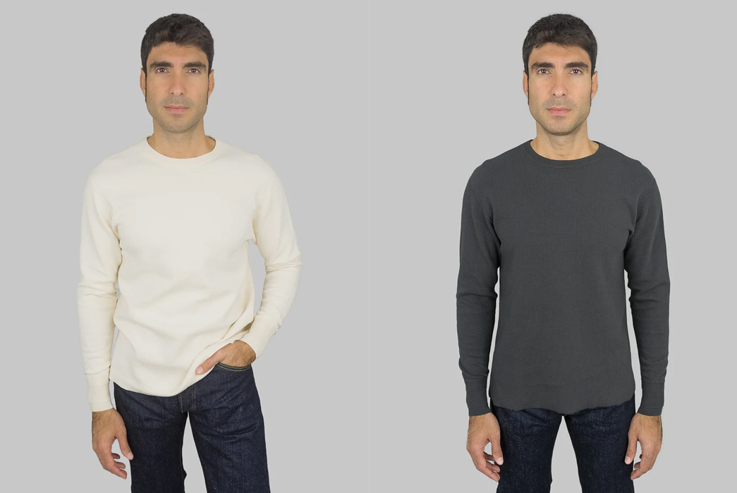 Interview-Loop-&-Weft's-Seguchi-San-Loop-&-Weft-Double-Face-Jacquard-Crewneck-Thermal,-$144-($129.60-for-Heddels+-members)-from-Redcast-Heritage.