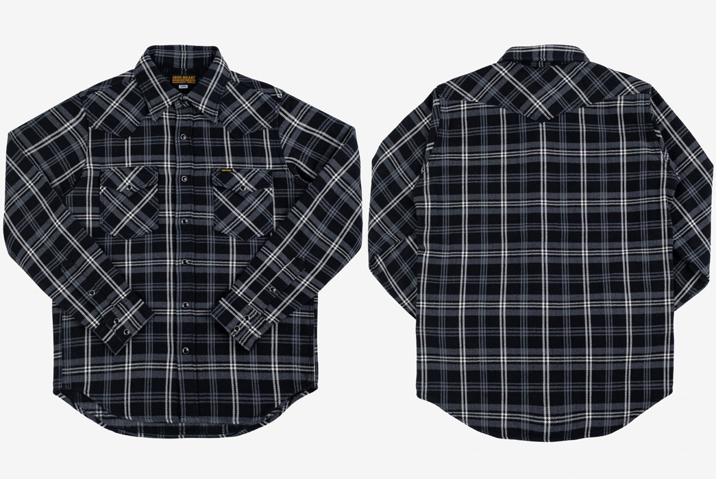 Iron-Heart-Dropped-A-New-Versatile-Colorway-of-its-Ultra-Heavy-Flannel-Shirts-Western-Shirt-front-back