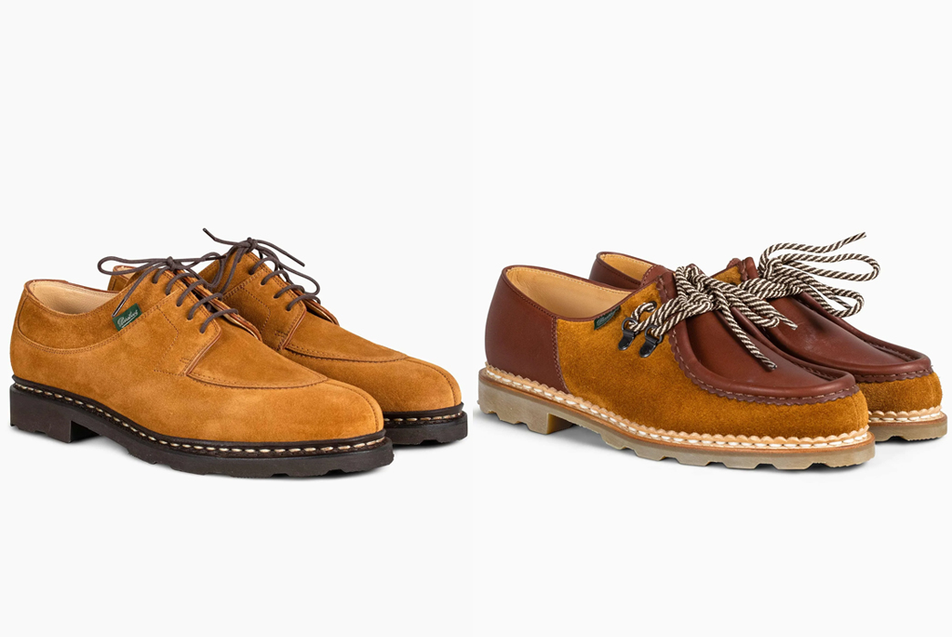 Lost-&-Found's-Bought-Its-Most-Expansive-Paraboot-Selection-Yet-pairs-tan-and-brown