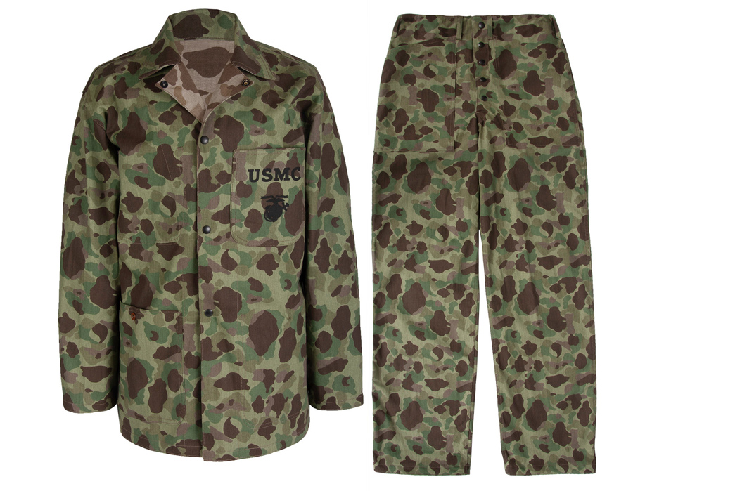 Moments-in-Time---USMC-Uniforms-of-the-Pacific-War-camouflaged-shirt-and-pants