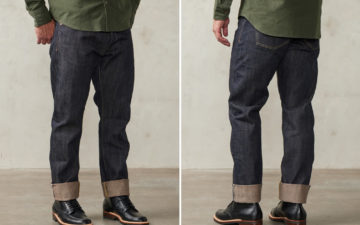 Outfox-Your-Fellow-Denim-Heads-With-Studio-D'Artisan's-FOX-x-G3-Relax-Tapered-Jean-model-front-back