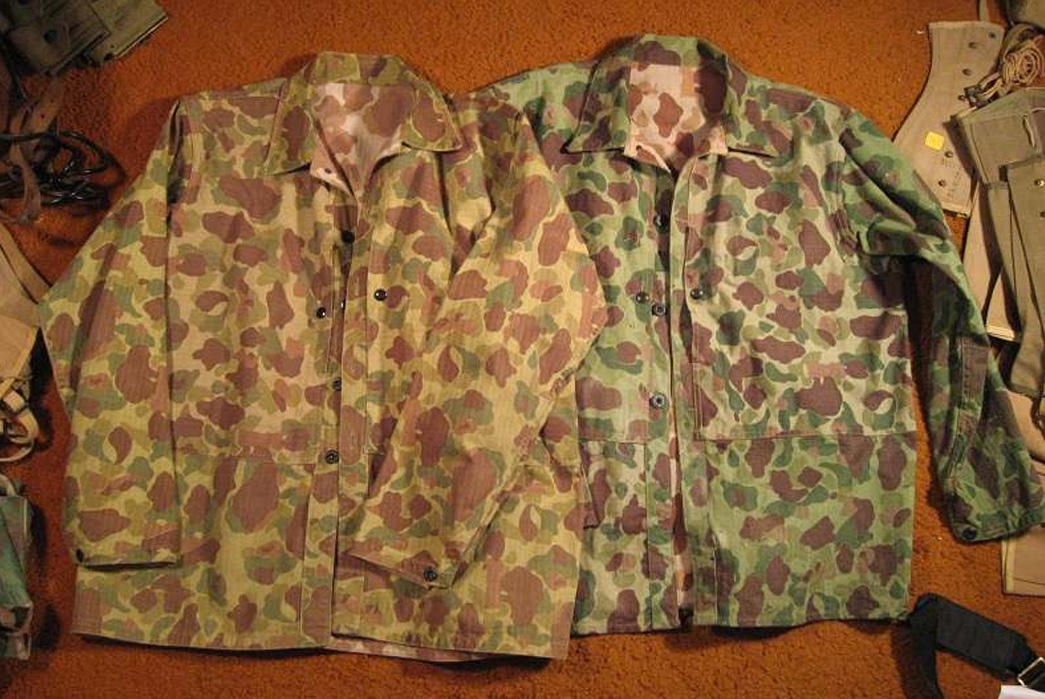 Pacific-War-USCM-Uniforms---Monkey-Pants,-Frogskin,-&-HBT-Galore-Original-P44-Camo-Coats-via-Flage-Guy-on-the-U.S.-Militaria-Forum