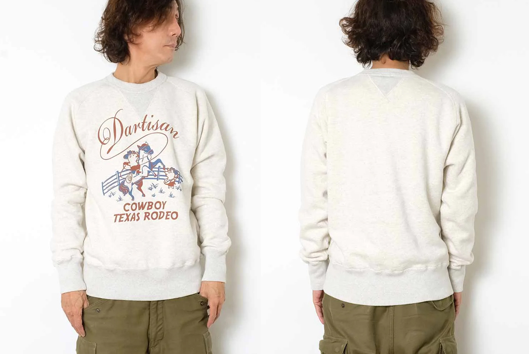 SDA-Adorns-Freedom-Sleeve-Sweat-With-Charming-Porcine-Print-tan-model-front-back