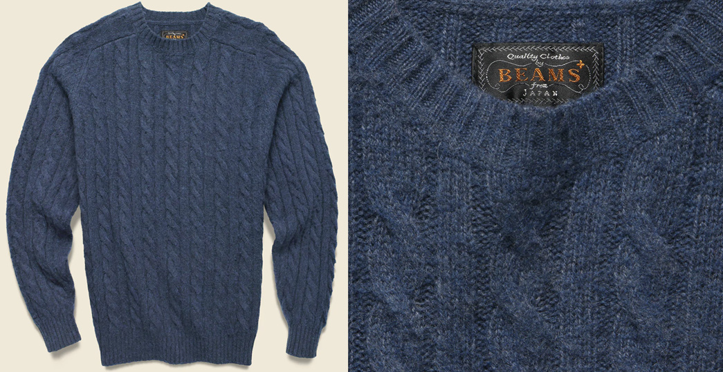 The-Heddels-Sweater-Guide-2022-Beams-Plus-Shaggy-Cable-Crew-Sweater