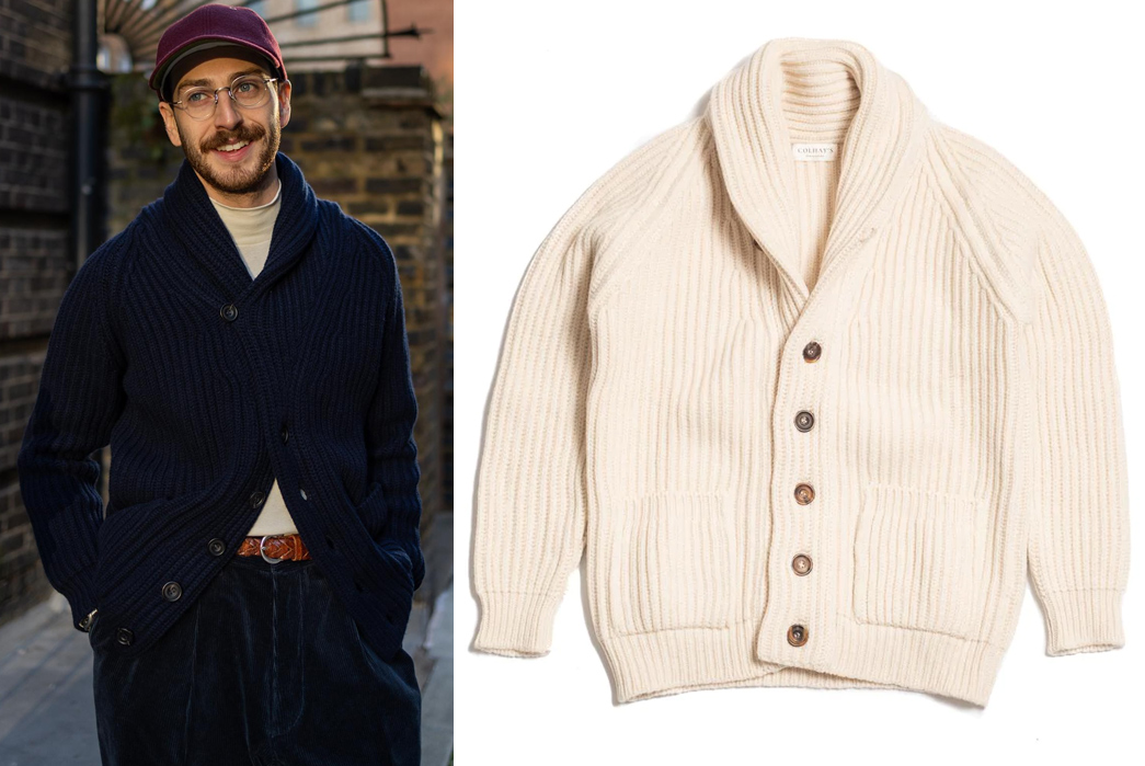 The-Heddels-Sweater-Guide-2022-Colhay's-Superfine-Lambswool-Shawl-Collar-Cardigan