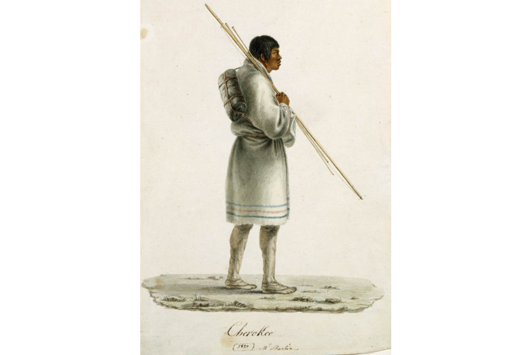 The-History-of-Blanket-Coats-A-member-of-the-Cherokee-tribe-of-Native-Americans,-Mr.-Martin,-is-wearing-what-is-likely-a-Dutch-blanket-coat-in-this-1820-study.