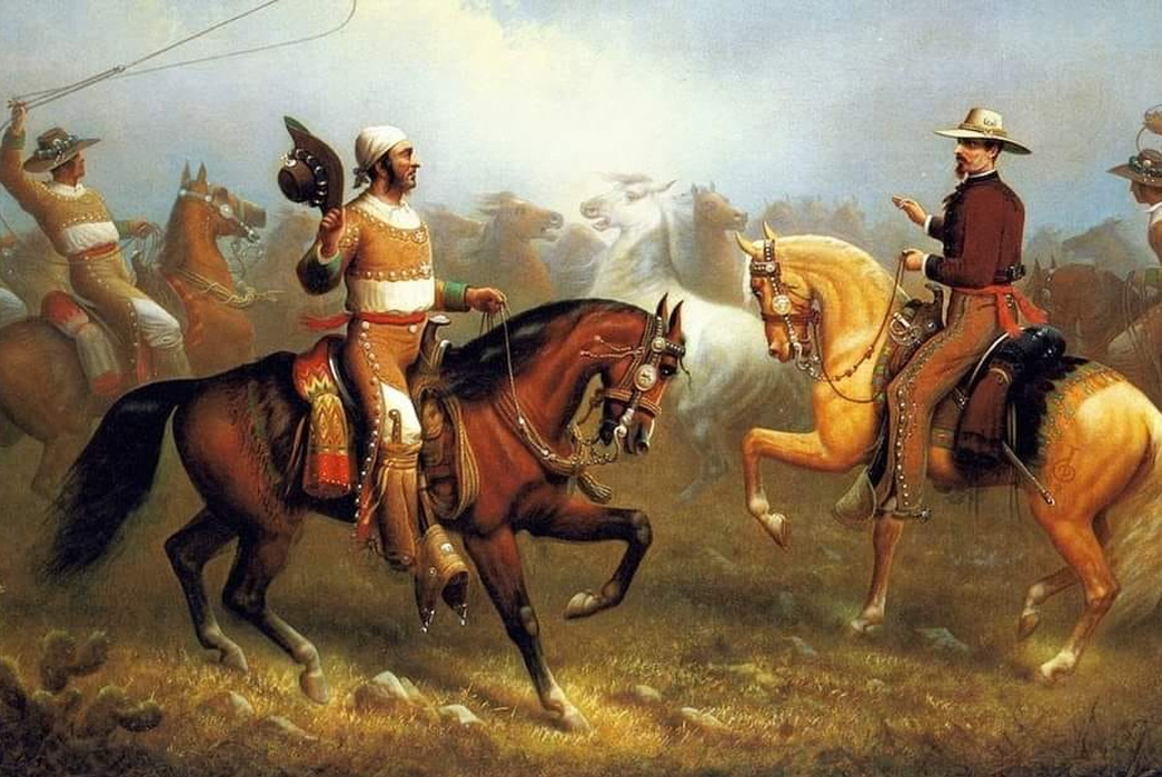 The-History-of-Blanket-Coats-Vaqueros-Roping-Wild-Horses-by-James-Alexander-Walker-(1877).-Image-via-Charro-Literario-Facebook.