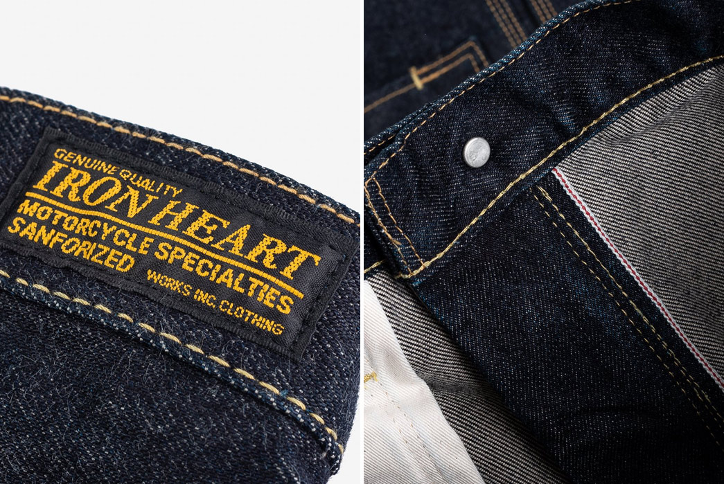 Iron-Heart-Issues-Its-Double-Knee-Work-Pant-In-Lighter-Weight-14-oz.-Raw-Selvedge-Denim-label-and-inside-button