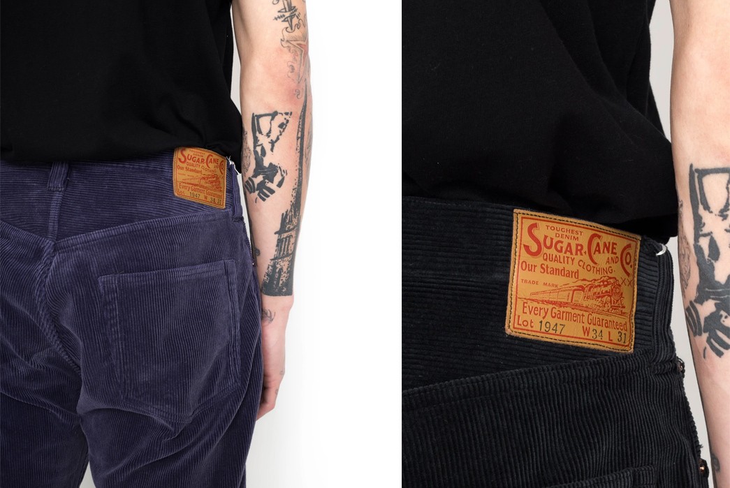 Sugar Cane Made Cord Pants Based On Its 1947 Silhouette