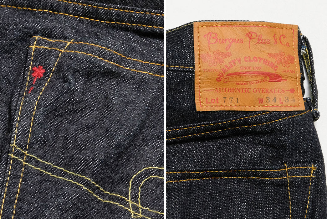 Burgus-Plus'-Lot.-771-Offer-Top-Quality-Slim-Straight-Selvedge-For-Under-$200-back-pocket-and-leather-patch