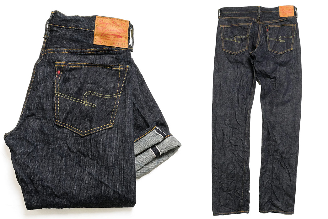 Burgus-Plus'-Lot.-771-Offer-Top-Quality-Slim-Straight-Selvedge-For-Under-$200-folded-and-back