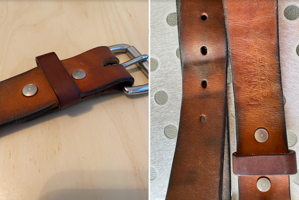 Fade-Friday---Tanner-Goods-Classic-Natural-Veg-Tan-Belt-(6-Years)-buckle