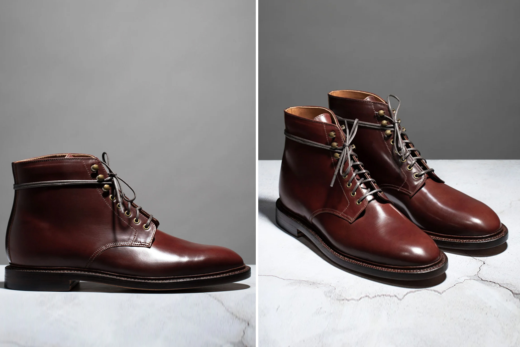 Grant-Stone-Renders-its-Edward-&-Brass-Boots-in-Garnet-Shell-Cordovan-single-and-pair-2