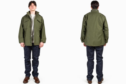 The-Real-McCoy's-Reissues-Its-MJ22107-M-65-Field-Coat-model-front-back