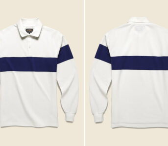 Crush-90s-Nautical-Vibes-with-Beams-Plus'-Pique-Polo-Panel-Stripe-front-and-back