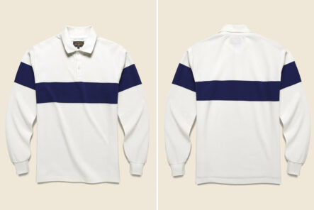 Crush-90s-Nautical-Vibes-with-Beams-Plus'-Pique-Polo-Panel-Stripe-front-and-back