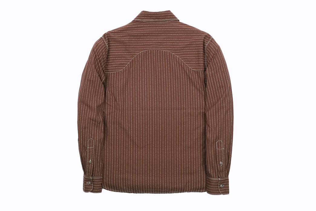 Freenote Cloth's Brown-Striped Packard Shirt is Pretty in Poplin