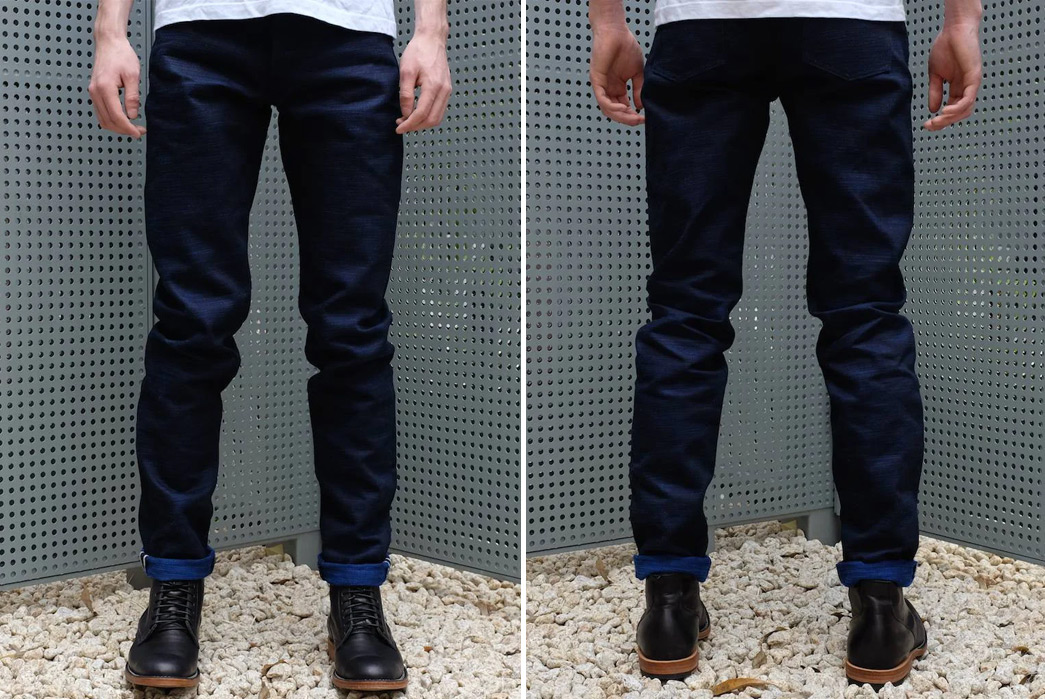 Heddels+-Giveaway---Okayama-Denim-x-Japan-Blue-ODJB001-18oz.-Sapphire-Slub-Selvedge-Jeans-Model-front-and-back