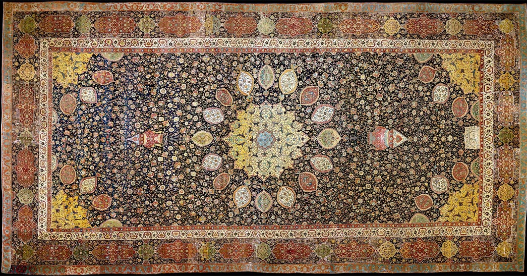 Persian-Rugs---History-&-Buyer's-Guide-The-Ardabil-Carpet,-now-on-display-at-the-Victoria-and-Albert-Museum-in-London.-Image-via-Wikipedia.