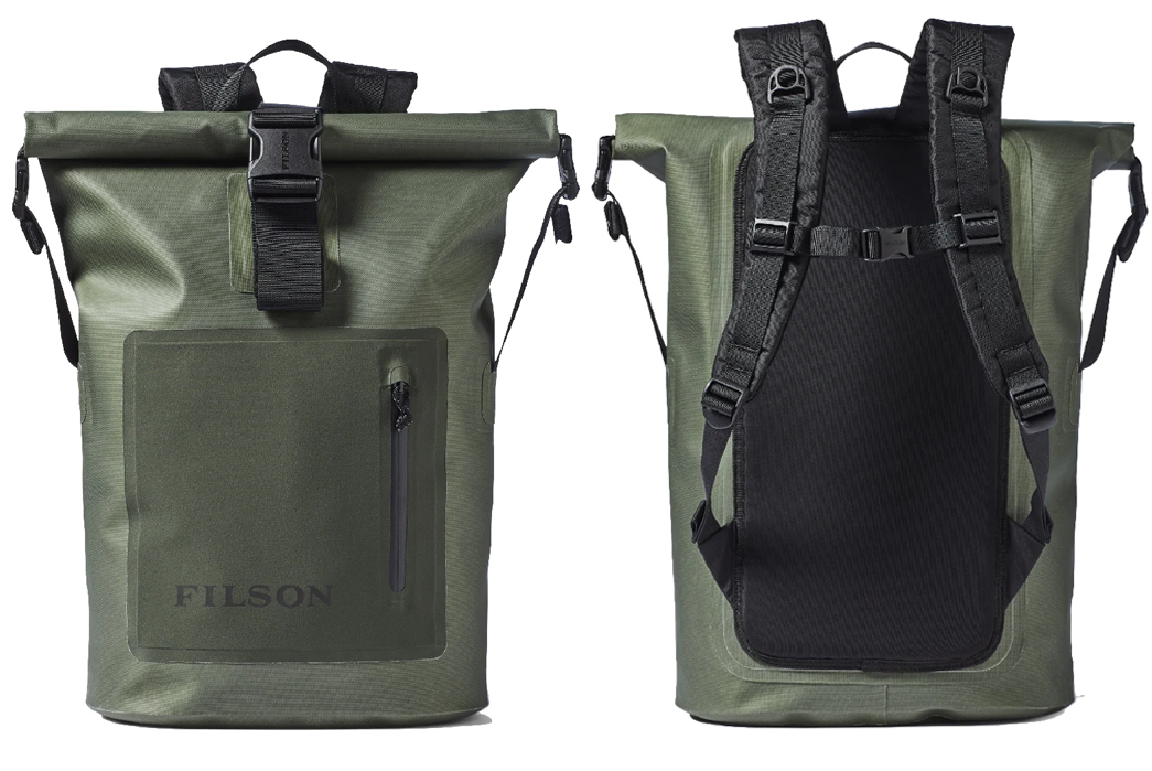 Roll-Top-Backpacks---Five-Plus-One 1) Filson: Dry Backpack
