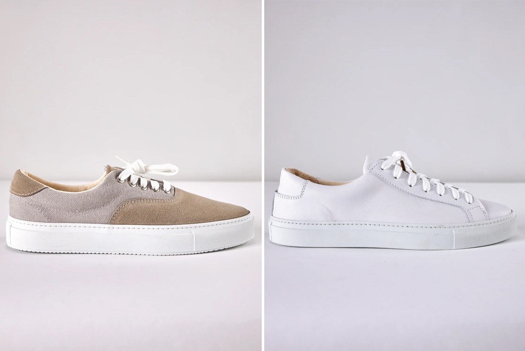The-Three-Tiers-of-Casual-Flat-Sneakers-Entry,-Mid,-and-End-Level-Opie-Way-Deck-Sneaker-(left)-and-James-Court-Lo-(right)