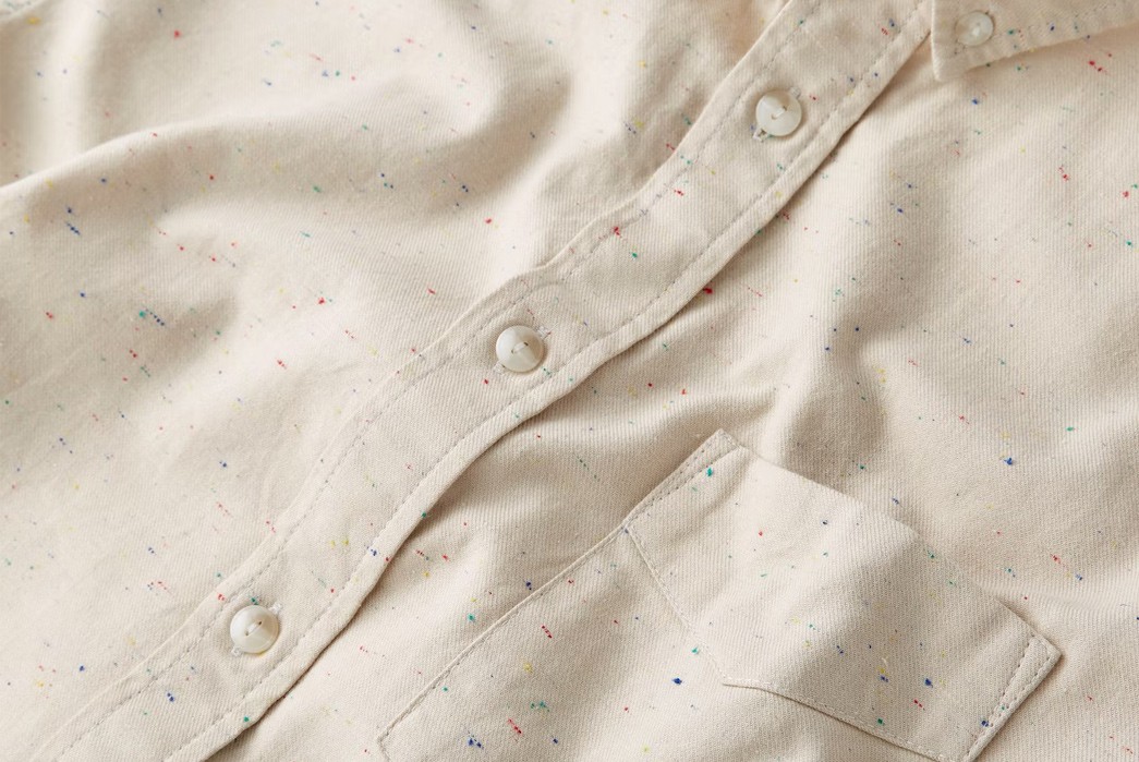 Wear-a-Galaxy-of-Flecks-with-Flint-&-Tinder's-Donegal-Architect-Shirt-white-button-details