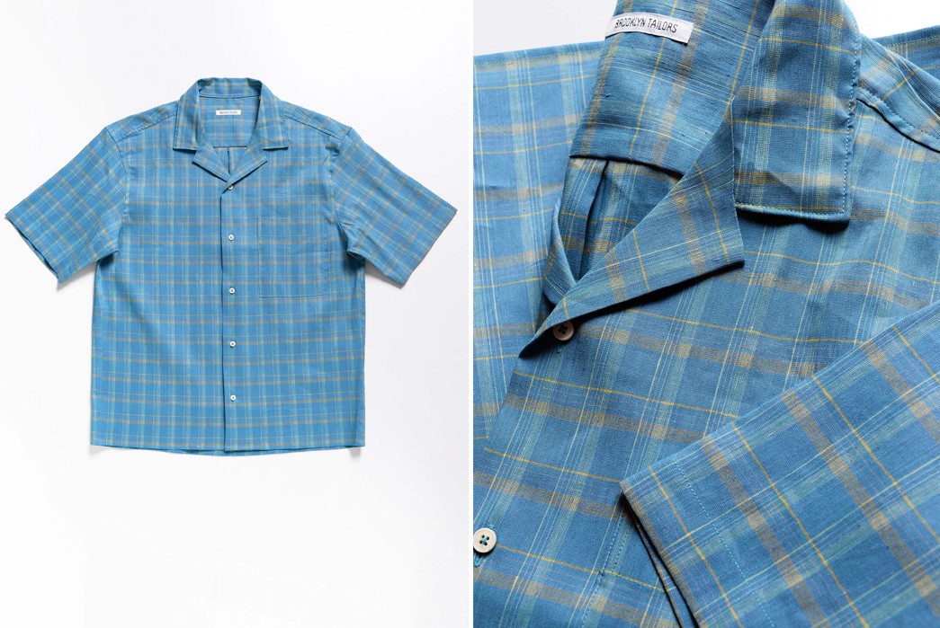 Brooklyn-Tailors-Has-a-Summer-Shirt-for-Everyone-aqua-blue-front-and-top-part-details