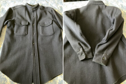 Fade-Friday---Vintage-Band-Collar-C.P.O.-Shirt-(60+-Years,-Unknown-Washes)-front-and-back