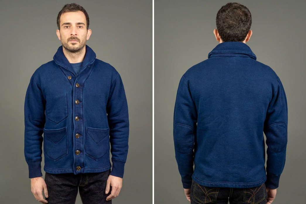 Five-Plus-One---Shawl-Collar-Cardigans-dark-blue-front-and-back