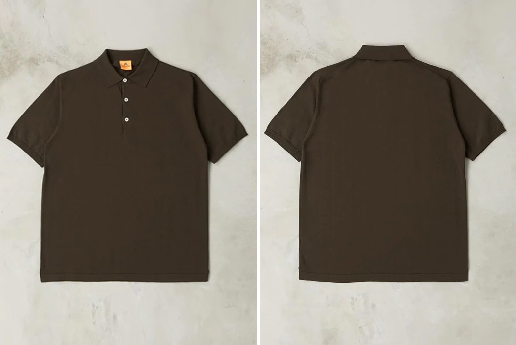 Five-Plus-One---Short-Sleeved-Polos-Green-Front-and-back