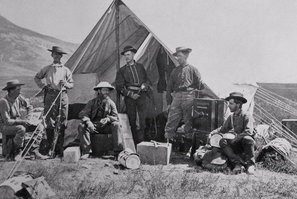 How-to-Get-Into-Camping-Part-1--Considerations,-Gear,-and-More-Members-of-the-1872-Hayden-Expedition-at-their-camp.-These-men-surveyed-what-is-today-Yellowstone