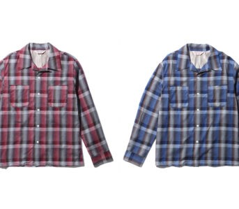 Jelado-Takes-Cues-From-1950s-Leisure-Shirts-For-its-Latest-Duo-of-Westcoast-Shirts-Red-and-blue-front