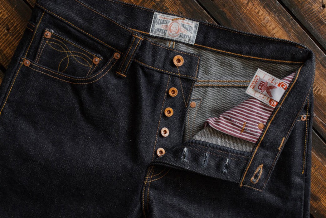 Oldblue-Co.-Opens-Limited-Pre-Orders-for-23-oz.-'The-Beast'-Raw-Selvedge-Denim-Jeans-front-top-part-untied
