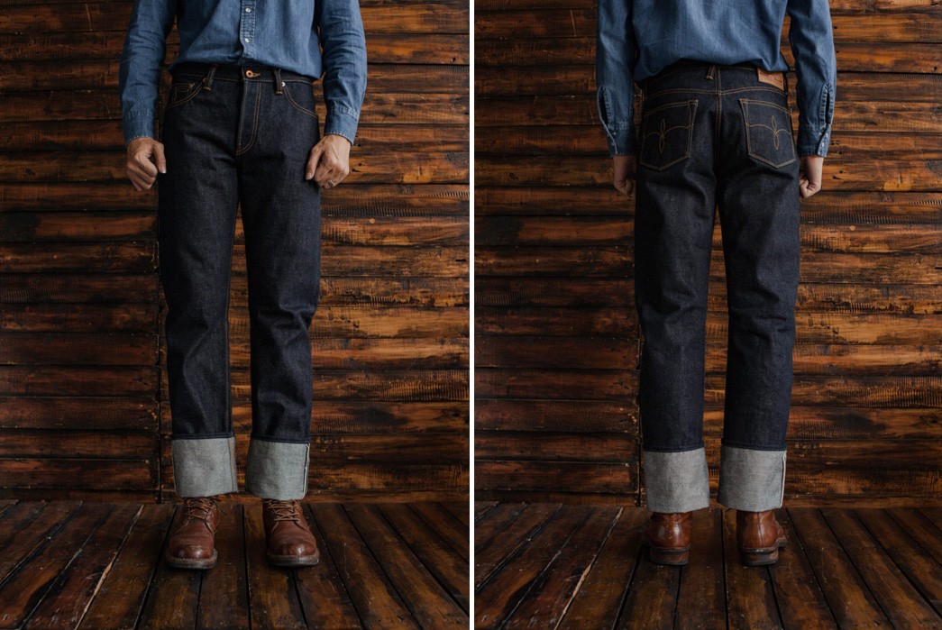 Oldblue-Co.-Opens-Limited-Pre-Orders-for-23-oz.-'The-Beast'-Raw-Selvedge-Denim-Jeans-Model-Front-and-back