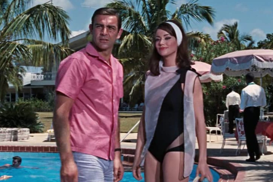 All-About-Resort-Wear---A-Resurging-Flavor-of-Warm-Weather-Garb-James-Bond-in-1965's Thunderball. Image-via-IMDB.