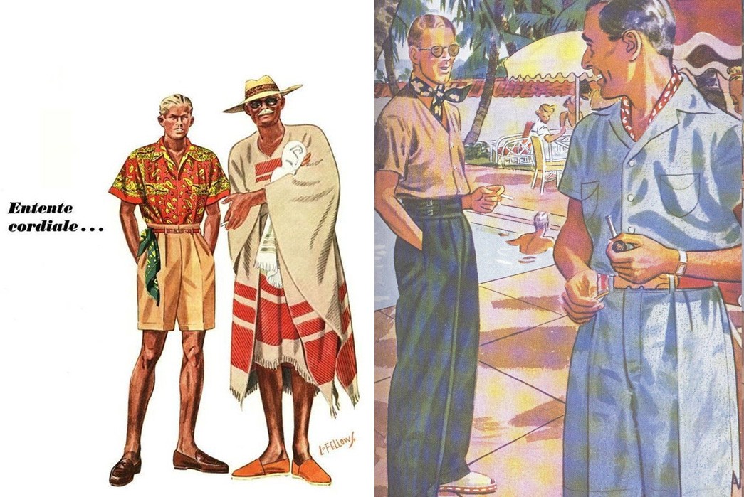 All-About-Resort-Wear---A-Resurging-Flavor-of-Warm-Weather-Garb-Two-drawings-by-menswear-artist-L.-Fellows-from-the-1930s-for-Esquire-Magazine.-Images-via-Esquire.