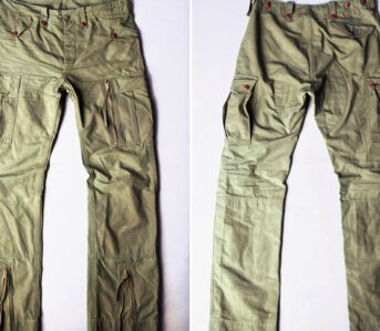 Flight-Pants---Five-Plus-One-Green-front-and-back