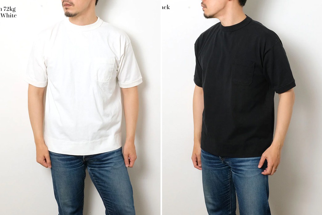 Oni-Denim-Made-T-Shirts-white-and-black-model-front