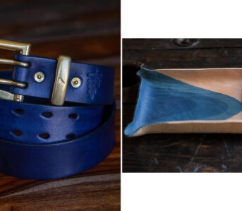 Pigeon-Tree-Crafting-Opens-2023-Pre-orders-for-Indigo-Dyed-Leather-Goods-belt-and-box