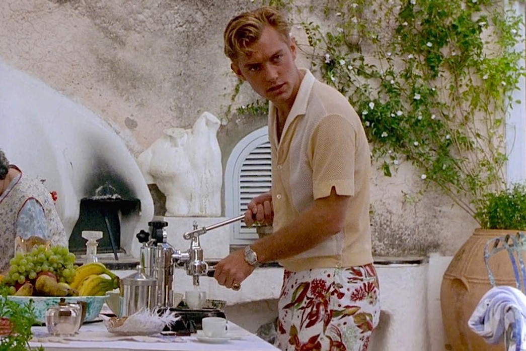 Working-Titles---The-Talented-Mr.-Ripley-Dickie-making-espresso-in-perfect-shorts.-Image-via-Paramount-pictures.