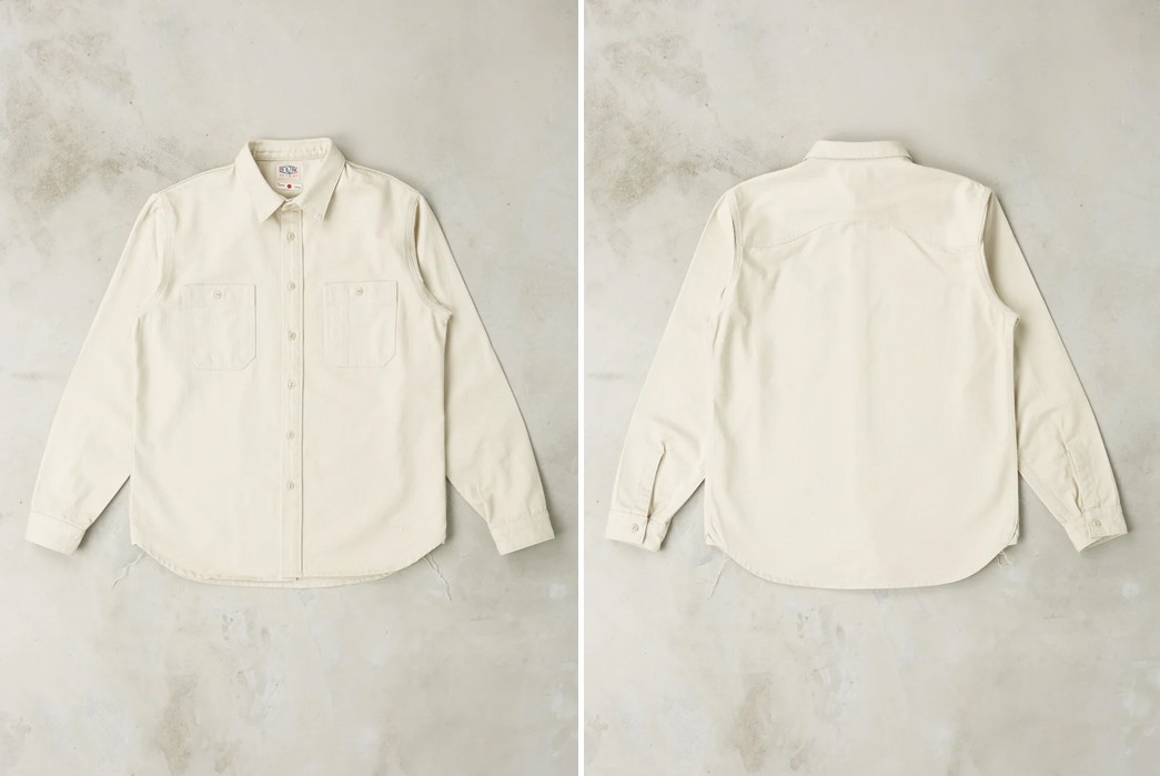 Benzak-Rendered-its-Utility-Shirt-in-8-oz.-Herringbone-Twill-white-front-and-back