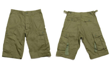 Buzz-Rickson's-Issues-Wind-Resistant-Poplin-Tropical-Combat-Shorts-front-and-back