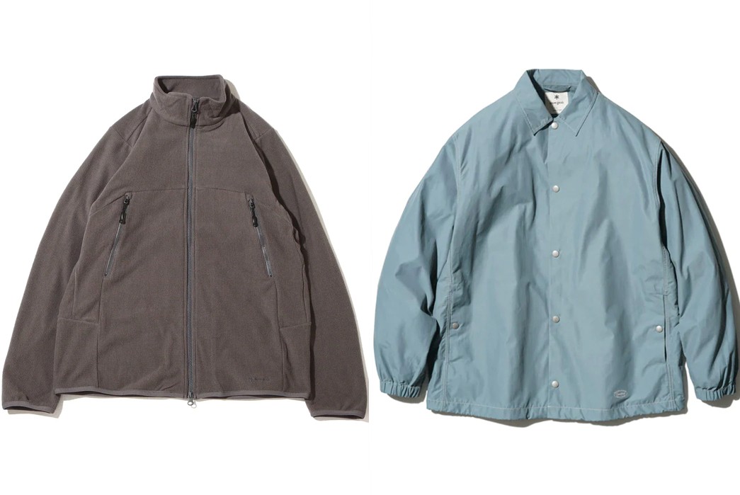 The-Outdoor-Brands-of-Japan---Mont-Bell,-Nanga,-Goldwin,-&-More-Snow-Peak-Grid-Fleece-Jacket-&-Light-Mountain-Cloth-Jacket