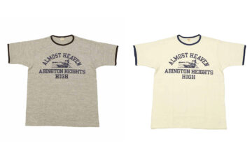Warehouse-&-Co.-Made-Heavenly-Ringer-Tees-grey-and-beige-front