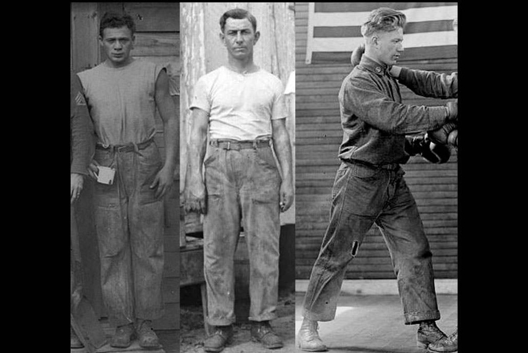 Wartime-Blues-Part-2---Denim-Uniforms-of-the-U.S.-Army-Some-incredible-shots-of-U.S.-Army-members-wearing-the-1908-Denim-Work-Trousers-via-World-War-I-Nerd-on-US-Militaria-Forum