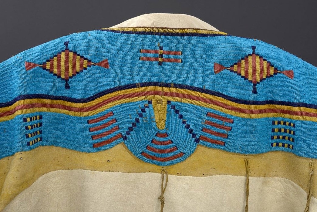 All-About-Trade-Beads---Shiny-Glass-with-a-Dark-Past-A-dress-from-a-Northern-Plains-tribe-with-glass-seed-beads.